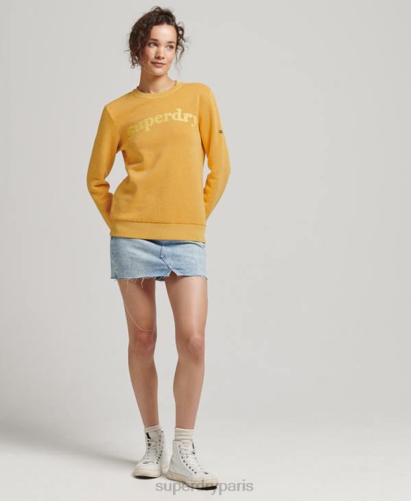 Superdry femmes sweat à logo cooper classic 70s D64Z5786 vêtements or