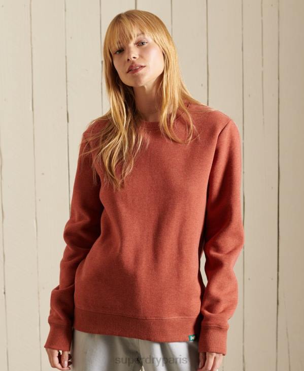 Superdry femmes sweat à logo vintage D64Z3444 vêtements brun