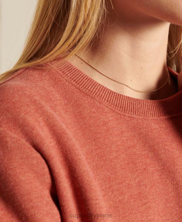 Superdry femmes sweat à logo vintage D64Z3444 vêtements brun