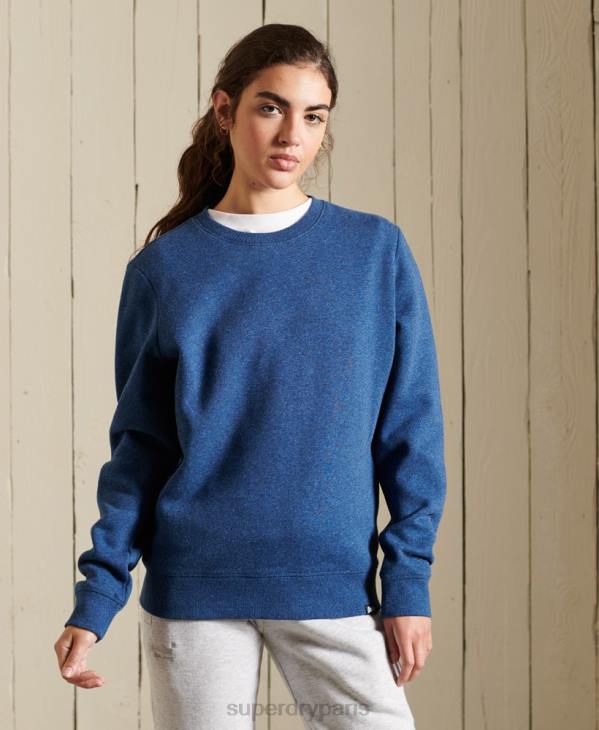 Superdry femmes sweat à logo vintage D64Z3455 vêtements bleu
