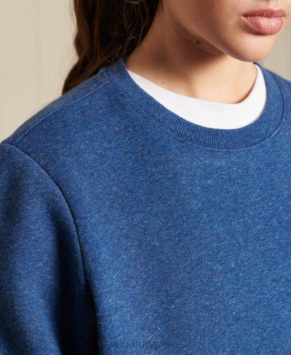 Superdry femmes sweat à logo vintage D64Z3455 vêtements bleu