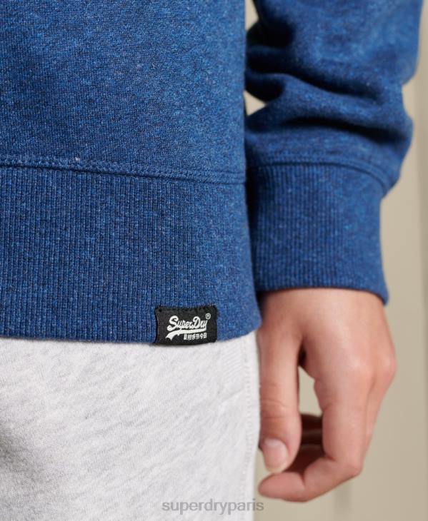 Superdry femmes sweat à logo vintage D64Z3455 vêtements bleu