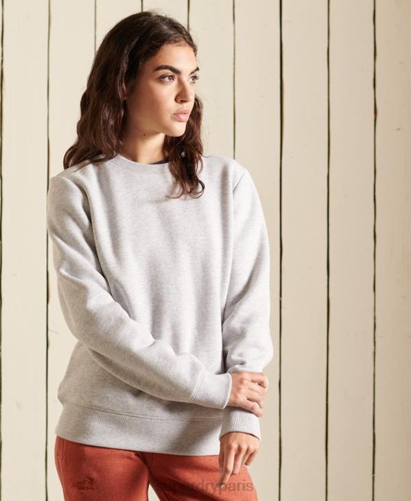 Superdry femmes sweat à logo vintage D64Z5990 vêtements gris clair