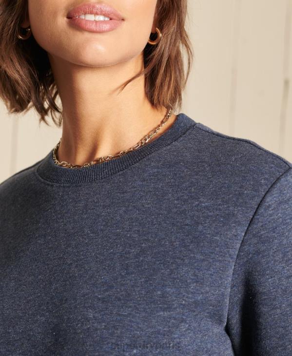 Superdry femmes sweat à logo vintage D64Z6034 vêtements marine