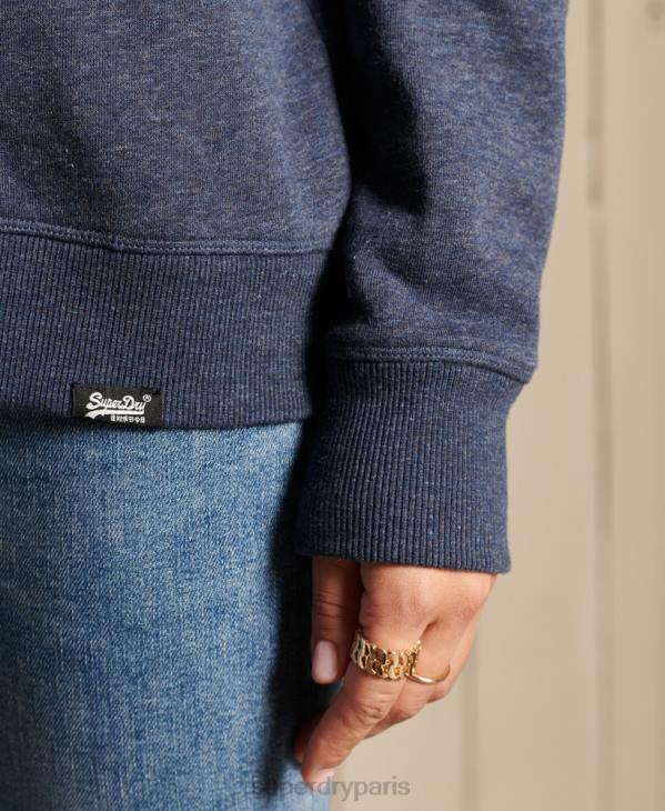 Superdry femmes sweat à logo vintage D64Z6034 vêtements marine