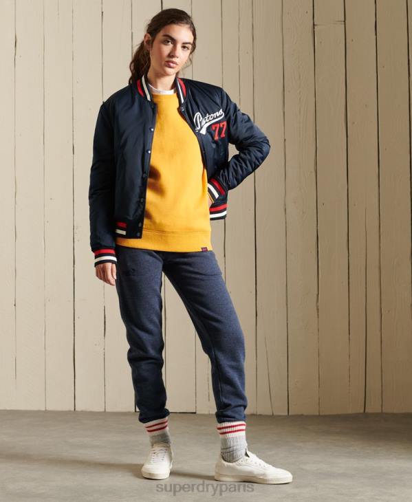 Superdry femmes sweat à logo vintage D64Z6084 vêtements jaune