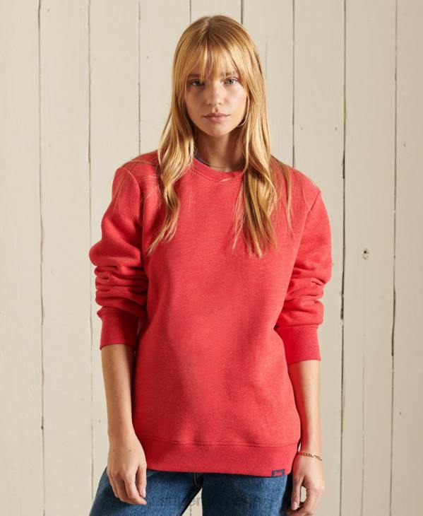 Superdry femmes sweat à logo vintage D64Z6086 vêtements rouge
