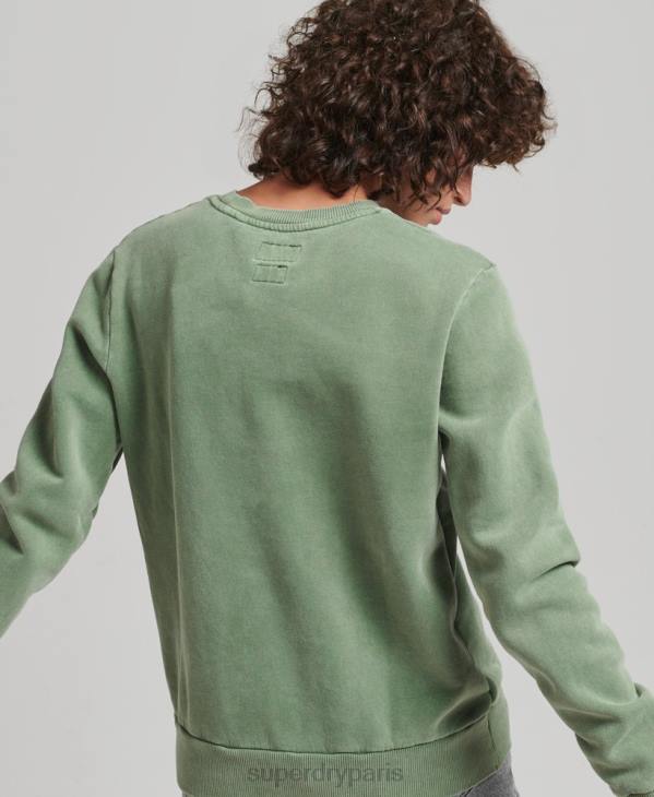 Superdry femmes sweat à logo vintage D64Z6112 vêtements vert