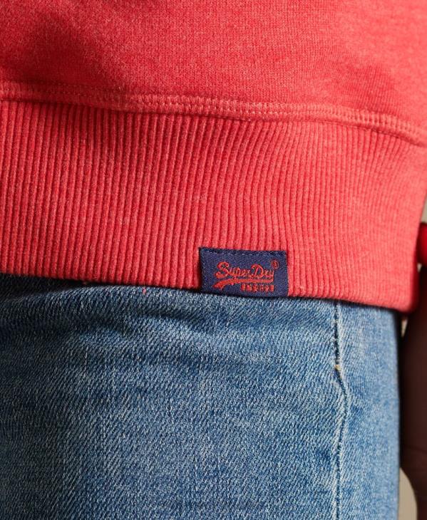 Superdry femmes sweat ras du cou en coton bio à logo vintage D64Z5940 vêtements rouge