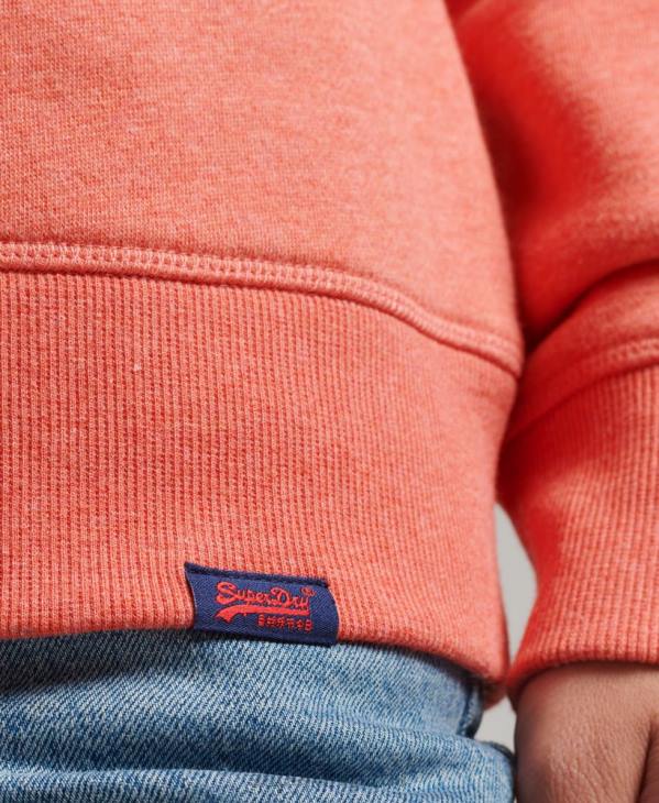 Superdry femmes sweat ras du cou à logo essentiel en coton bio D64Z5866 vêtements corail