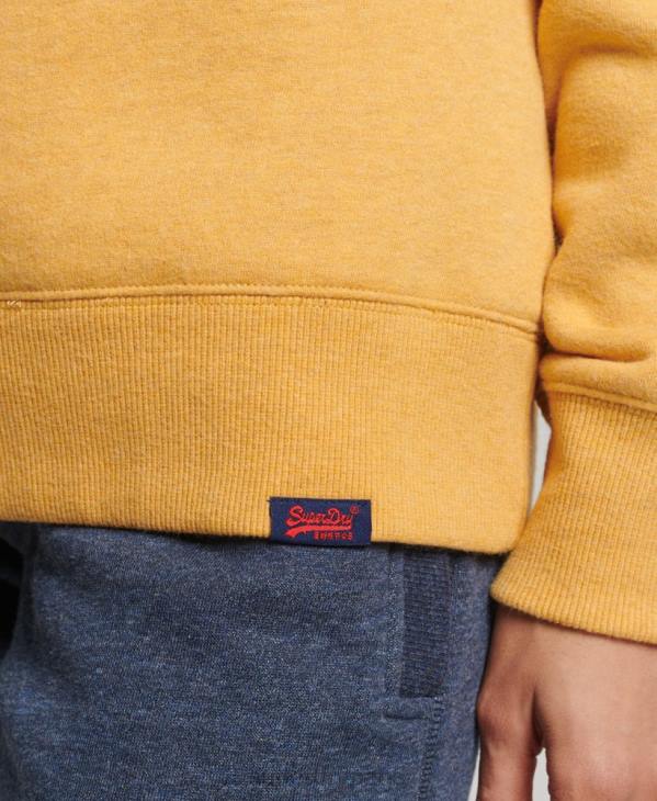 Superdry femmes sweat ras du cou vintage en coton bio D64Z5747 vêtements jaune