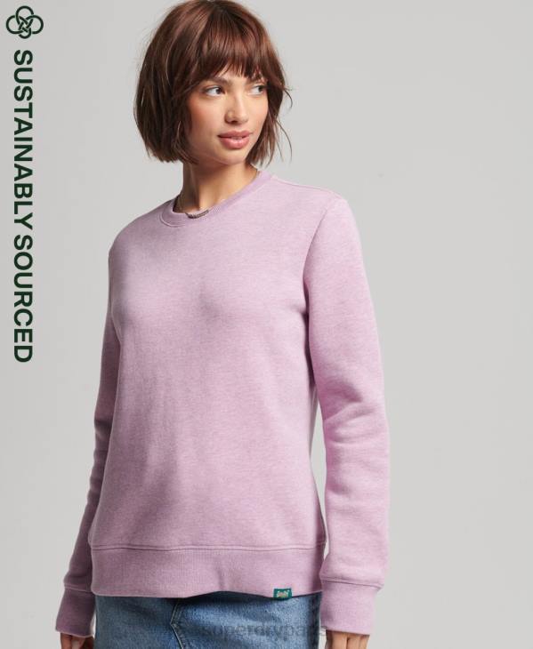 Superdry femmes sweat ras du cou vintage en coton bio D64Z5912 vêtements violet