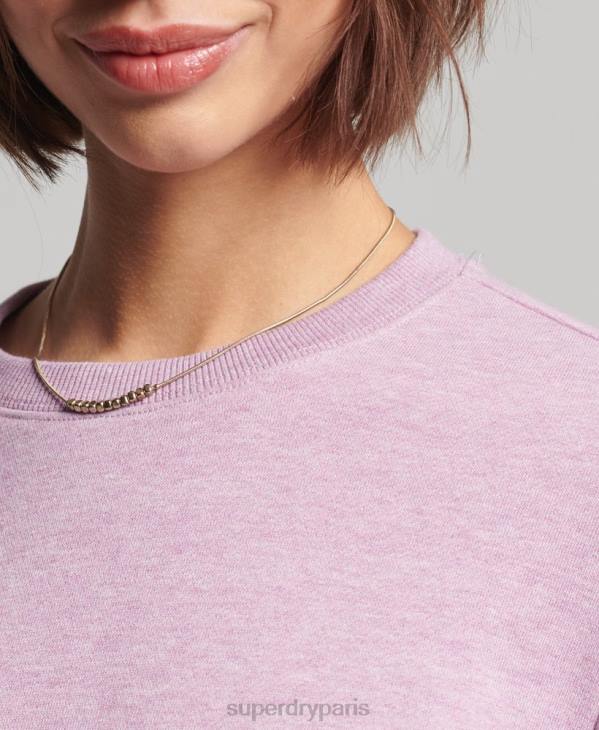 Superdry femmes sweat ras du cou vintage en coton bio D64Z5912 vêtements violet