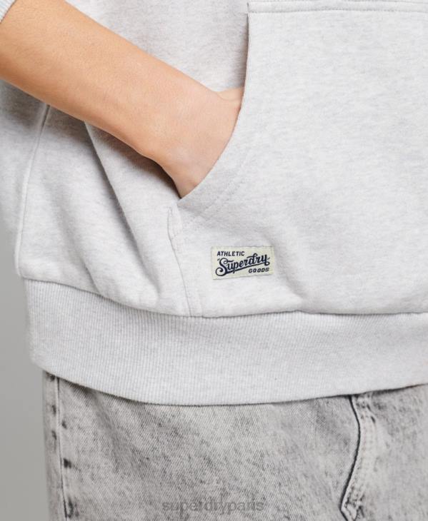 Superdry femmes sweat rugby vintage D64Z3052 vêtements gris clair