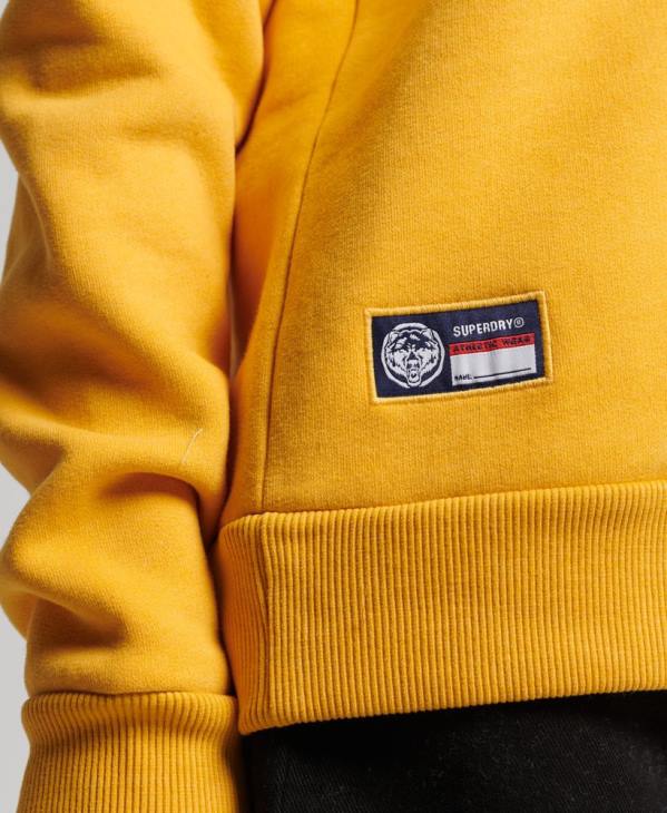 Superdry femmes sweat-shirt d'athlétisme D64Z5841 vêtements jaune