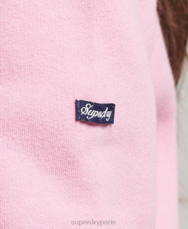 Superdry femmes sweat-shirt de voyage vintage D64Z5902 vêtements rose