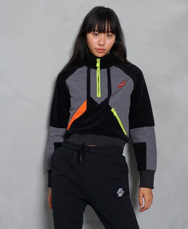 Superdry femmes sweat sportstyle energy funnel D64Z6150 vêtements noir