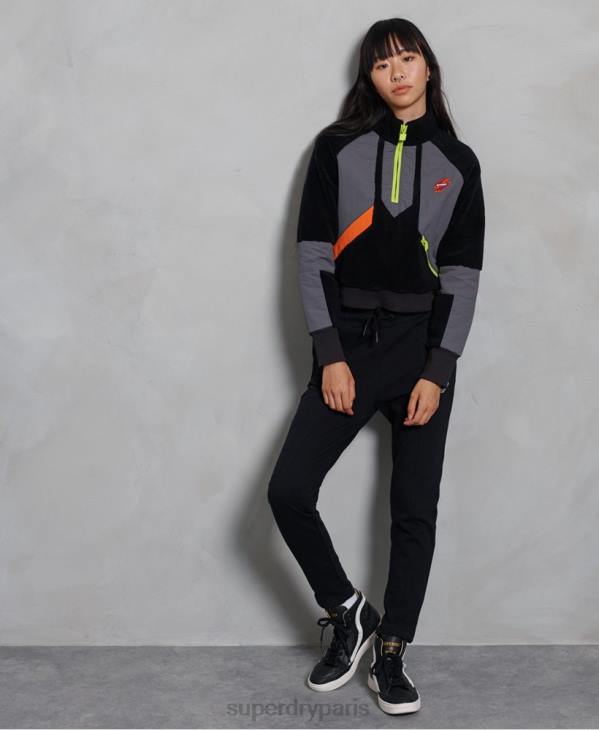 Superdry femmes sweat sportstyle energy funnel D64Z6150 vêtements noir