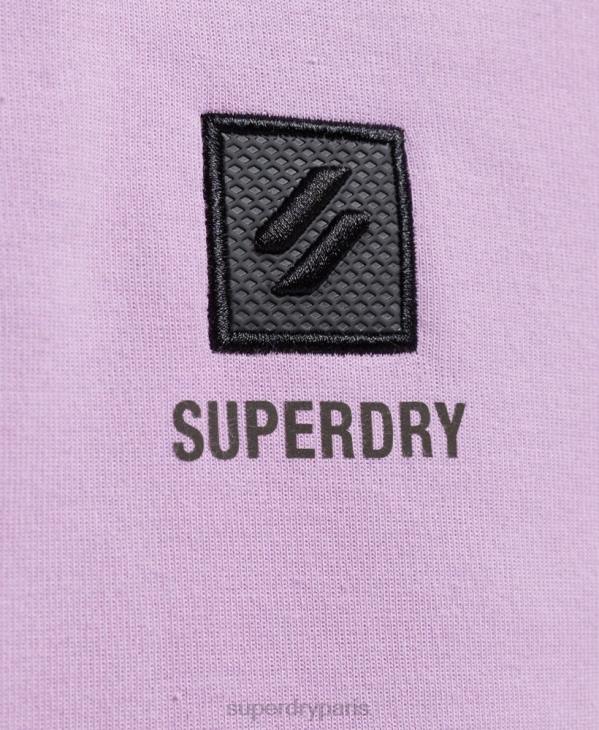 Superdry femmes sweat technique à demi-zip chauve-souris D64Z3354 vêtements violet