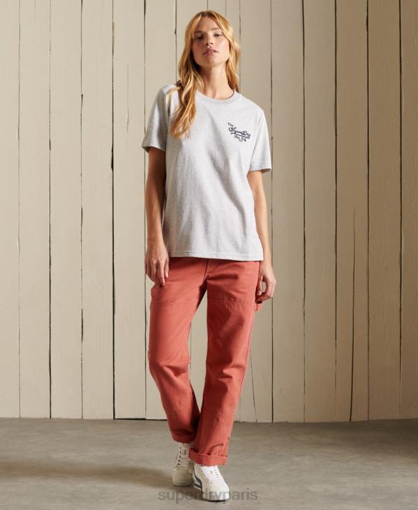 Superdry femmes fierté de l'artisanat t-shirt D64Z6243 vêtements gris clair