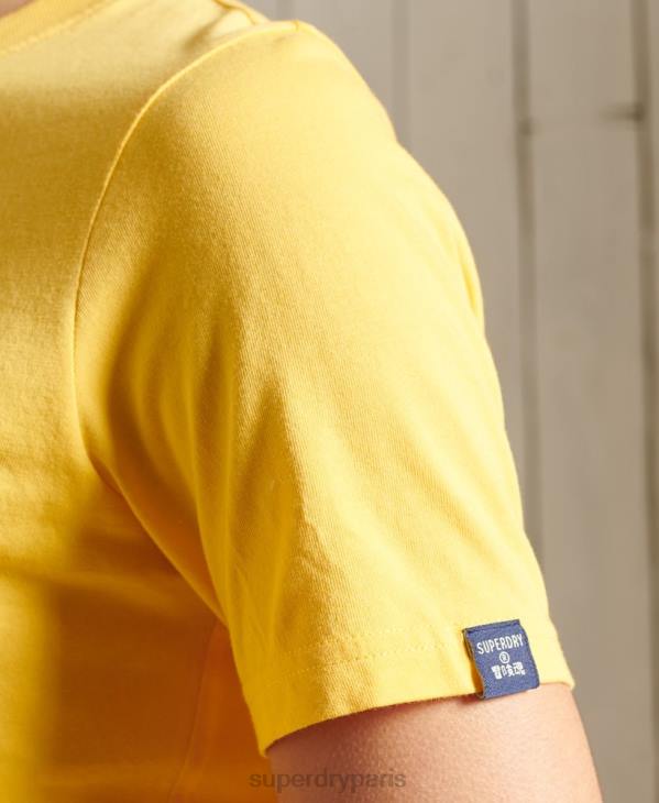 Superdry femmes t-shirt cali logo core D64Z6263 vêtements jaune