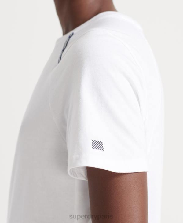 Superdry femmes t-shirt à manches courtes D64Z6344 vêtements blanc