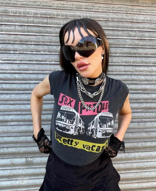 Superdry femmes t-shirt à manches courtes édition limitée sex pistols D64Z2767 vêtements noir