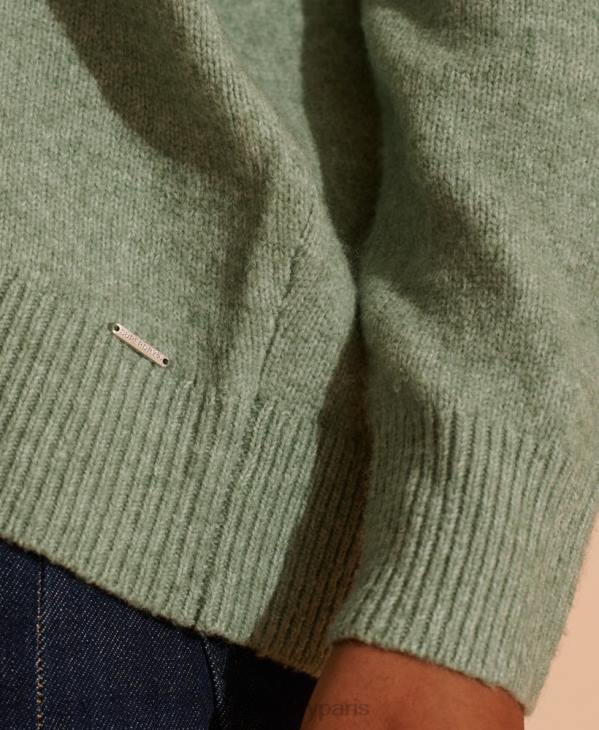 Superdry femmes pull isabella ample à col en v D64Z6772 vêtements turquoise