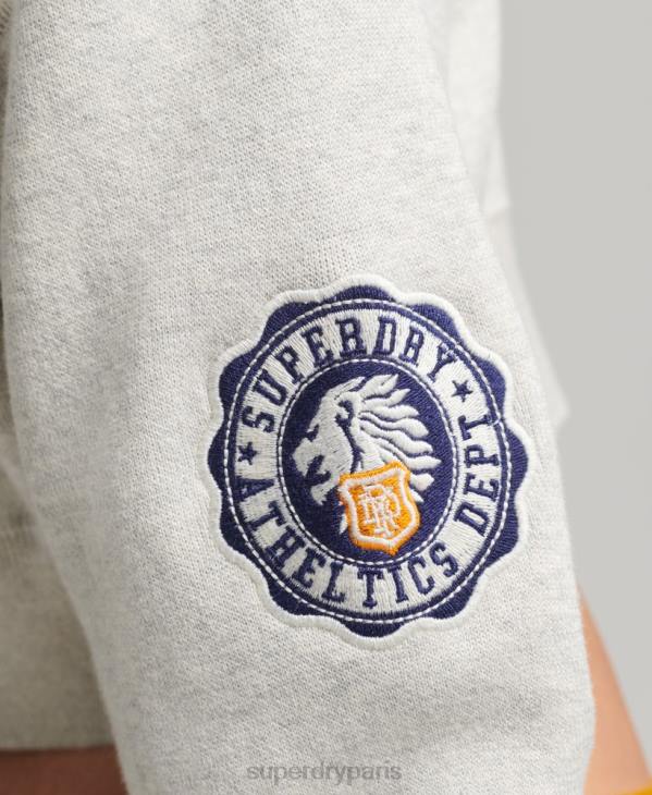 Superdry femmes pull ras du cou en coton bio D64Z4039 vêtements gris