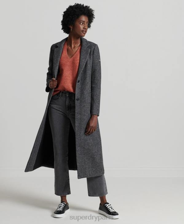 Superdry femmes studios pull ample en maille à col v D64Z3984 vêtements orange