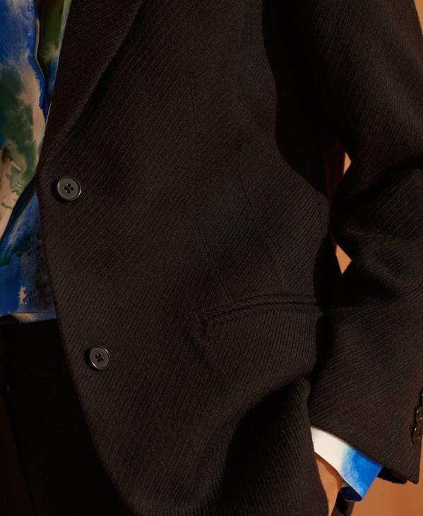 Superdry femmes blazer en laine édition limitée D64Z5532 vêtements noir