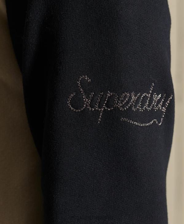 Superdry femmes blouson aviateur en jersey crossing lines D64Z5825 vêtements gris clair