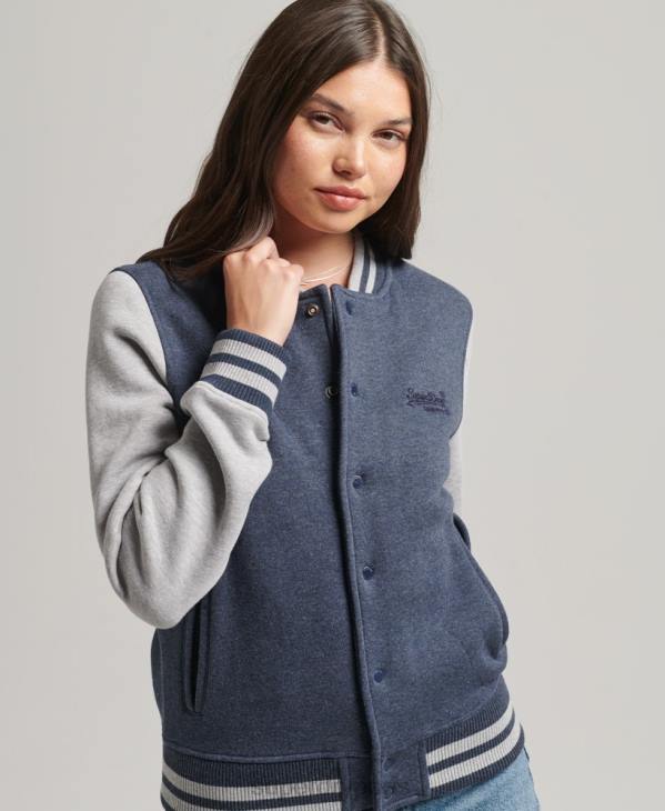 Superdry femmes blouson aviateur essentiel en jersey D64Z3500 vêtements marine
