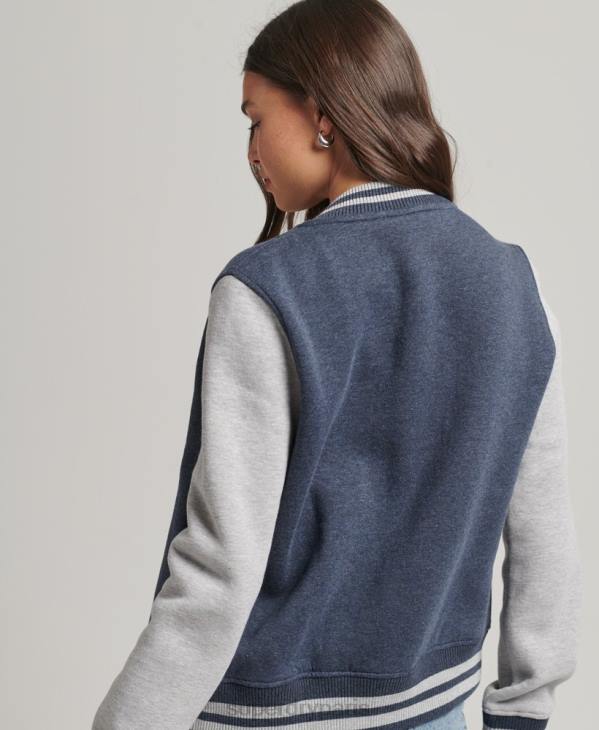 Superdry femmes blouson aviateur essentiel en jersey D64Z3500 vêtements marine