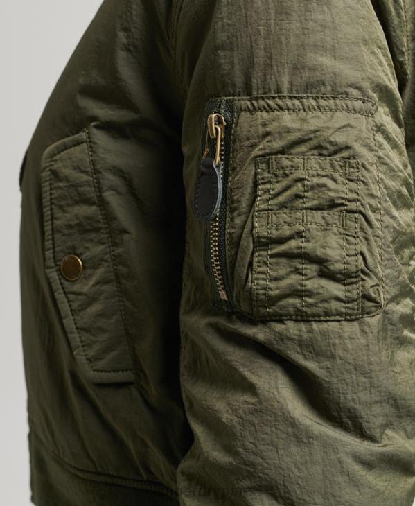 Superdry femmes blouson aviateur militaire ma1 D64Z5569 vêtements kaki