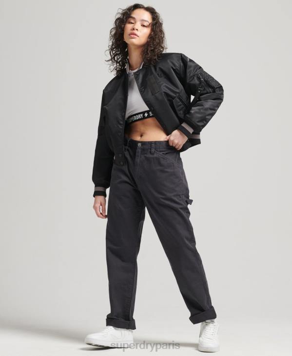 Superdry femmes blouson opportuniste ma-1 D64Z5661 vêtements noir