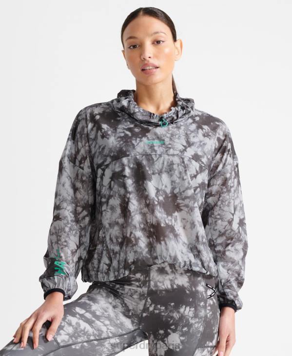 Superdry femmes coquille de pluie légère D64Z5665 vêtements gris