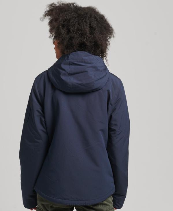 Superdry femmes coupe-vent ultime sd à capuche D64Z3587 vêtements marine