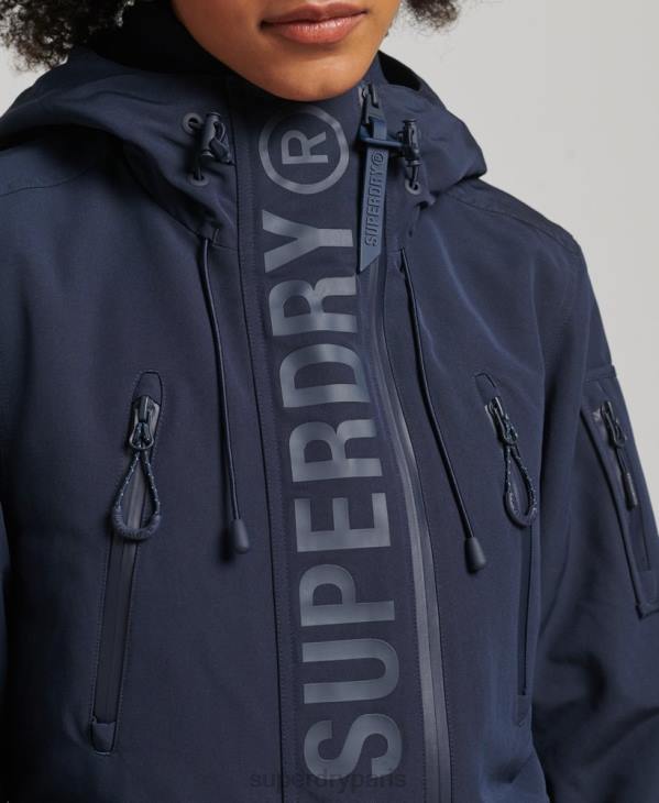 Superdry femmes coupe-vent ultime sd à capuche D64Z3587 vêtements marine