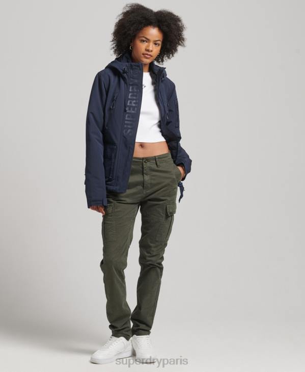 Superdry femmes coupe-vent ultime sd à capuche D64Z3587 vêtements marine