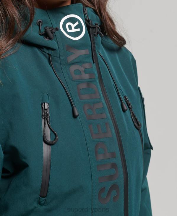 Superdry femmes coupe-vent ultime sd à capuche D64Z3629 vêtements vert