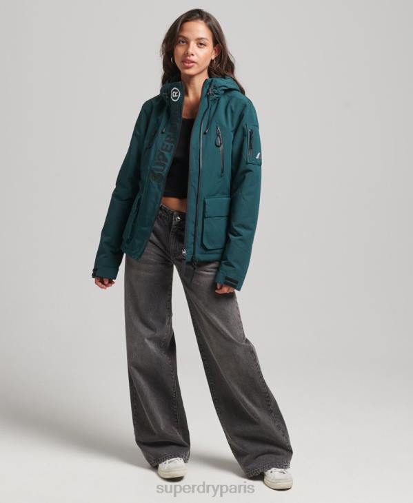 Superdry femmes coupe-vent ultime sd à capuche D64Z3629 vêtements vert