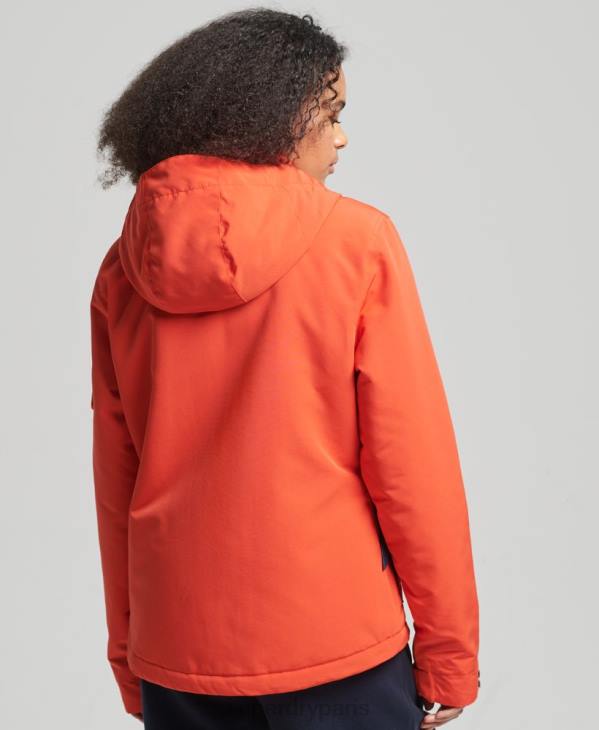 Superdry femmes coupe-vent ultime sd à capuche D64Z3663 vêtements orange