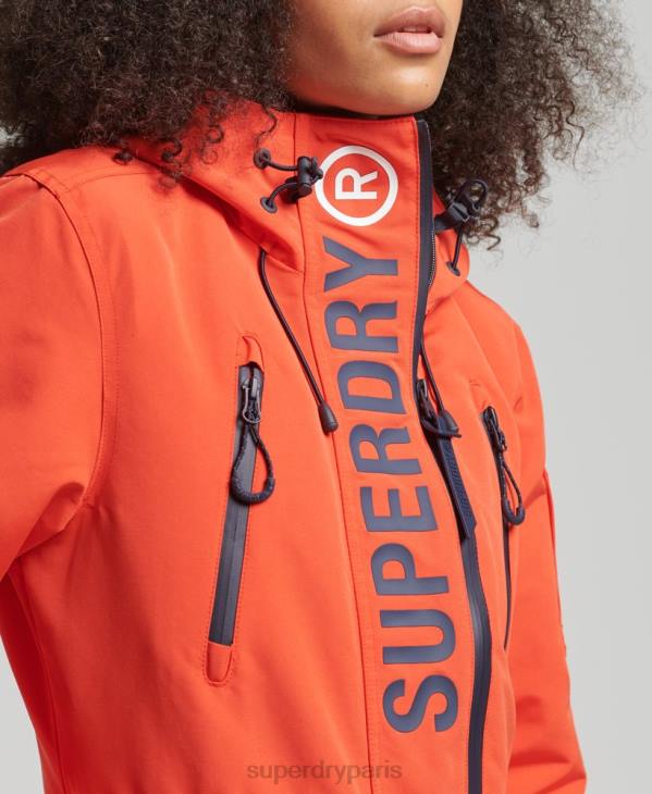 Superdry femmes coupe-vent ultime sd à capuche D64Z3663 vêtements orange