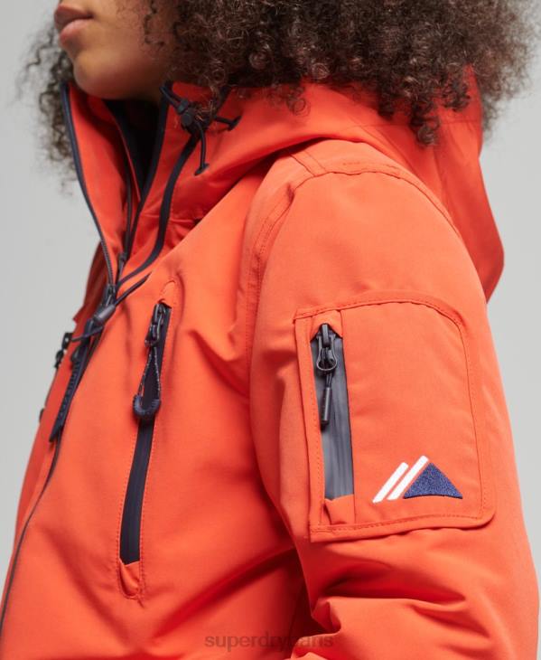 Superdry femmes coupe-vent ultime sd à capuche D64Z3663 vêtements orange
