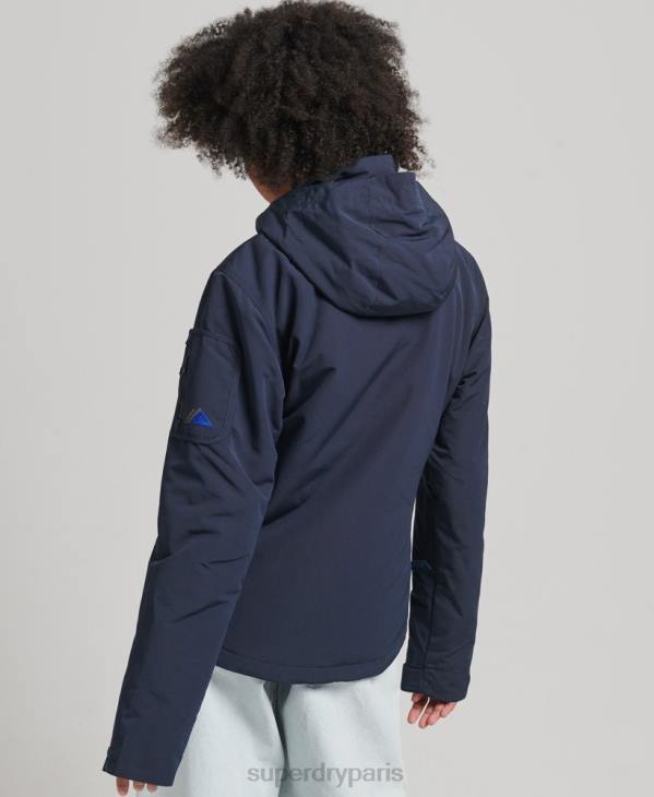 Superdry femmes coupe-vent ultime sd à capuche D64Z3664 vêtements marine