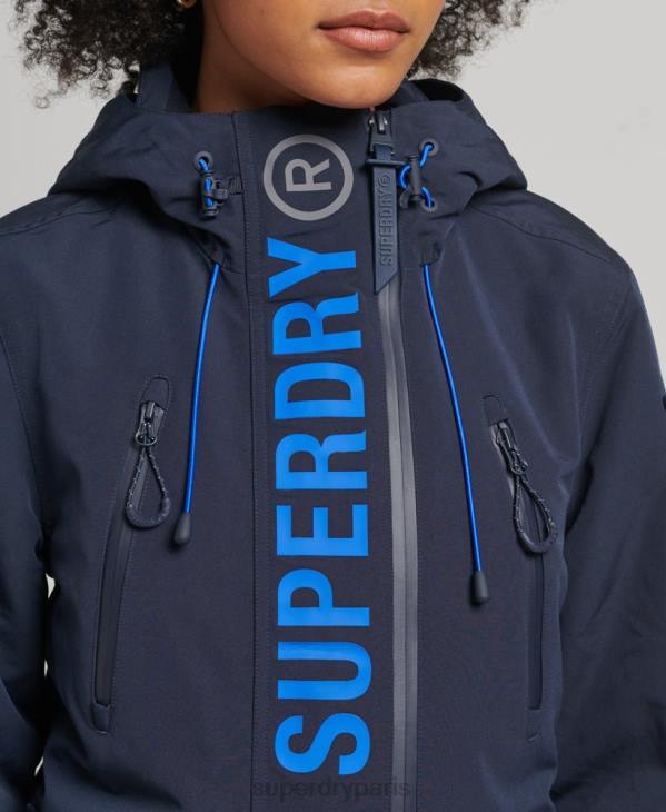 Superdry femmes coupe-vent ultime sd à capuche D64Z3664 vêtements marine