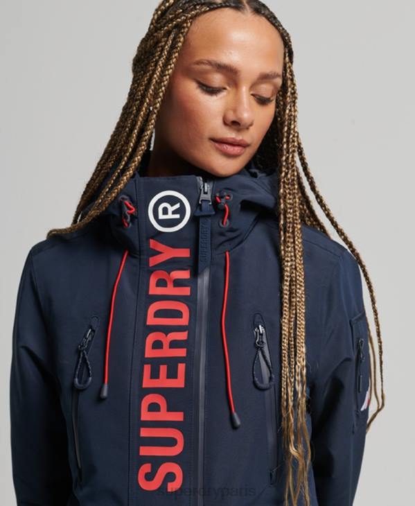 Superdry femmes coupe-vent ultime sd à capuche D64Z3738 vêtements marine