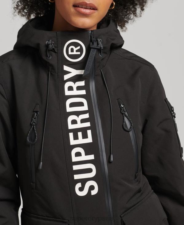 Superdry femmes coupe-vent ultime sd à capuche D64Z3742 vêtements noir