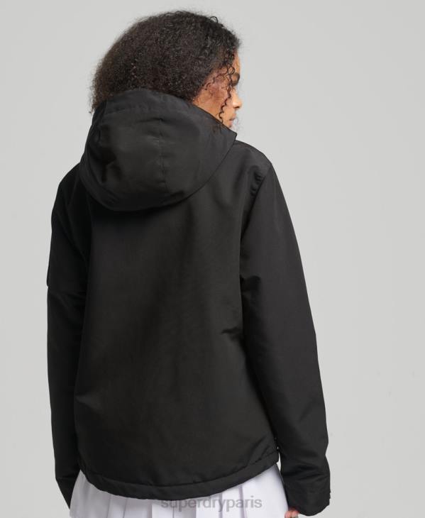 Superdry femmes coupe-vent ultime sd à capuche D64Z3806 vêtements noir